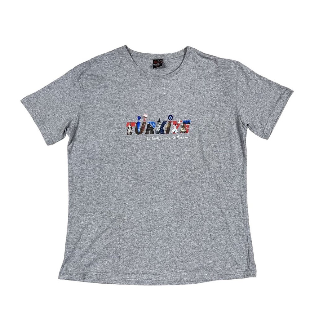 Turkey‎ Turkiye the Worlds Largest Museum Gray T-Shirt Size XXL